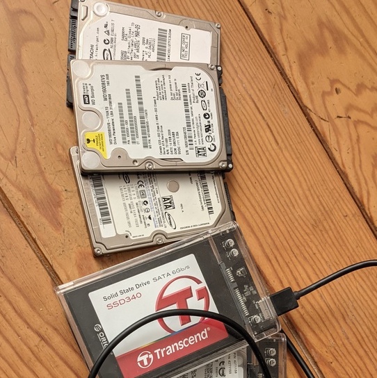 Some of my currently unused 2.5-inch drives