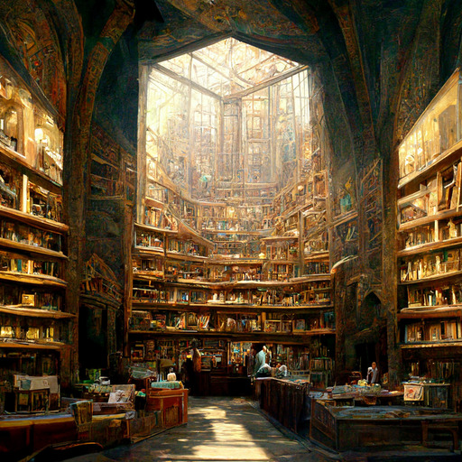 Library of Babel by midjourney