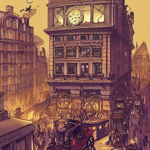 Steampunk Paris in 1900 (1)
