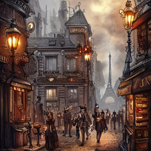 Steampunk Paris in 1900 (5)